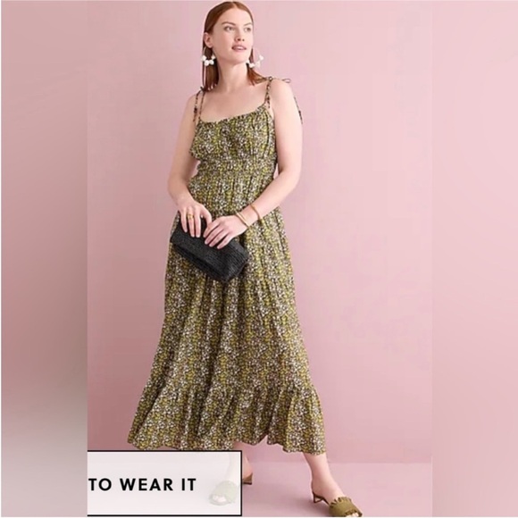 J. Crew Dresses & Skirts - Jcrew green floral dress